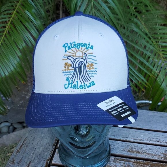 NEW Patagonia Pataloha Haleiwa Howzit Trucker Mid Crown Hat NWT - Picture 1 of 10